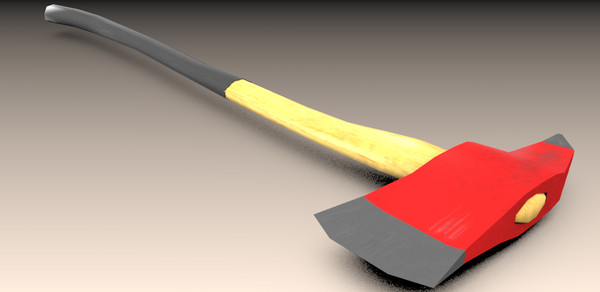 3d model firefighter axe - Firefighter axe by TotexArtz